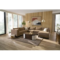 brentwood dark brown sectional   