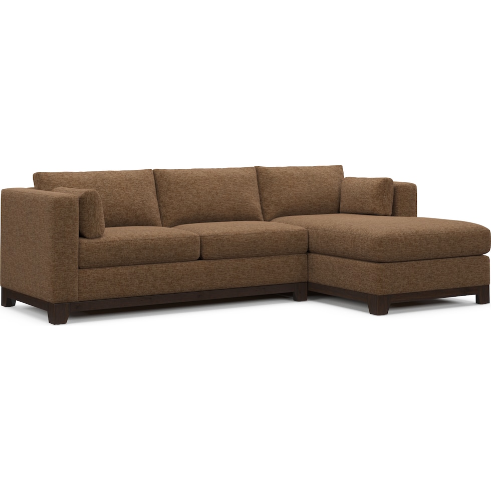 brentwood dark brown sectional   