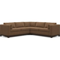 brentwood dark brown sectional   