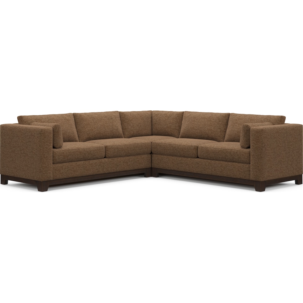 brentwood dark brown sectional   