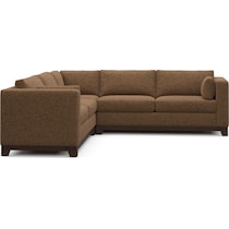 brentwood dark brown sectional   