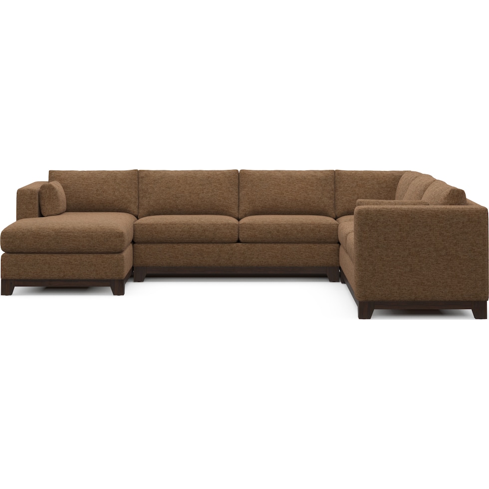 brentwood dark brown sectional   