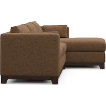 brentwood dark brown sectional   