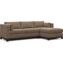 brentwood dark brown sectional   