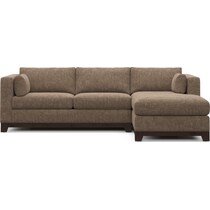 brentwood dark brown sectional   