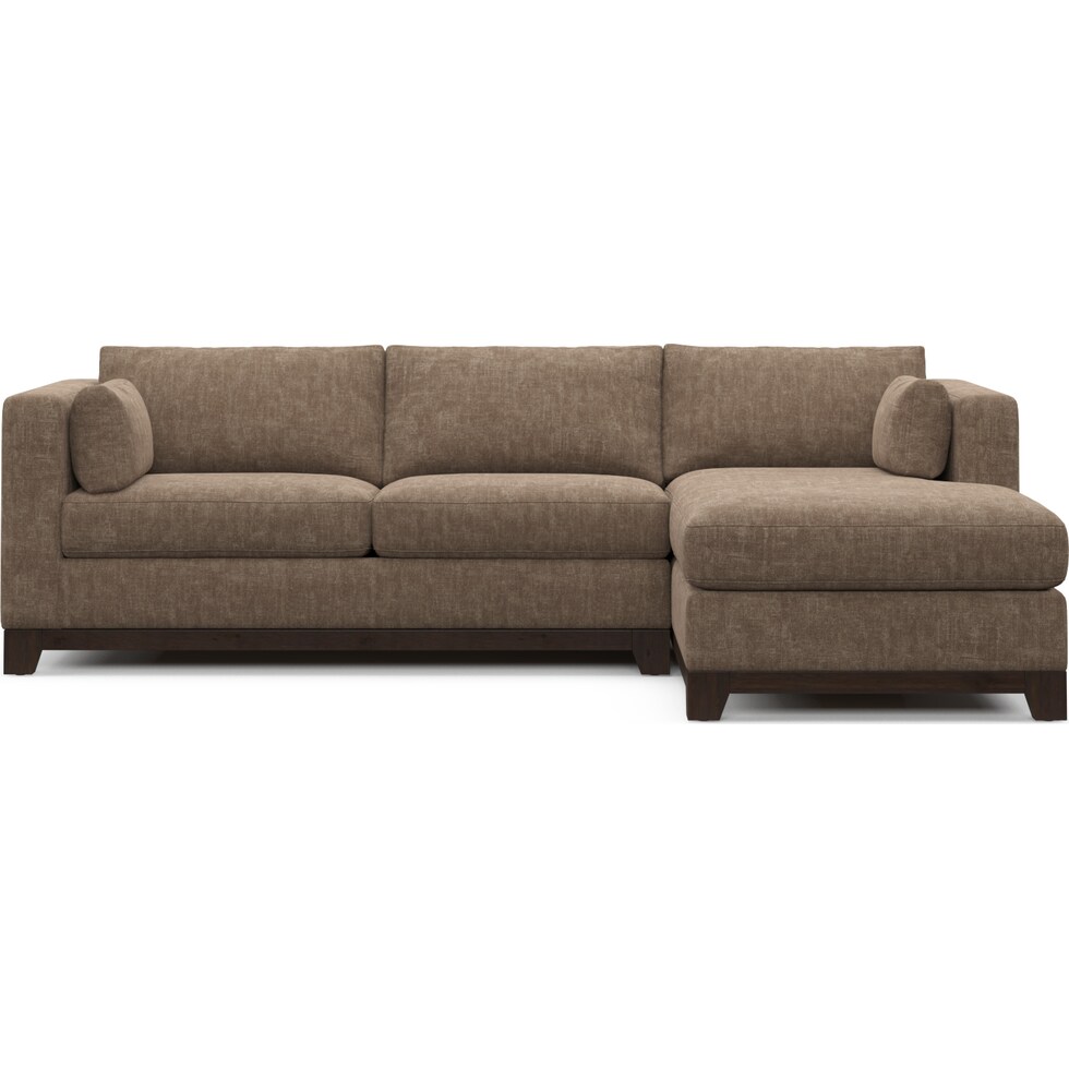 brentwood dark brown sectional   