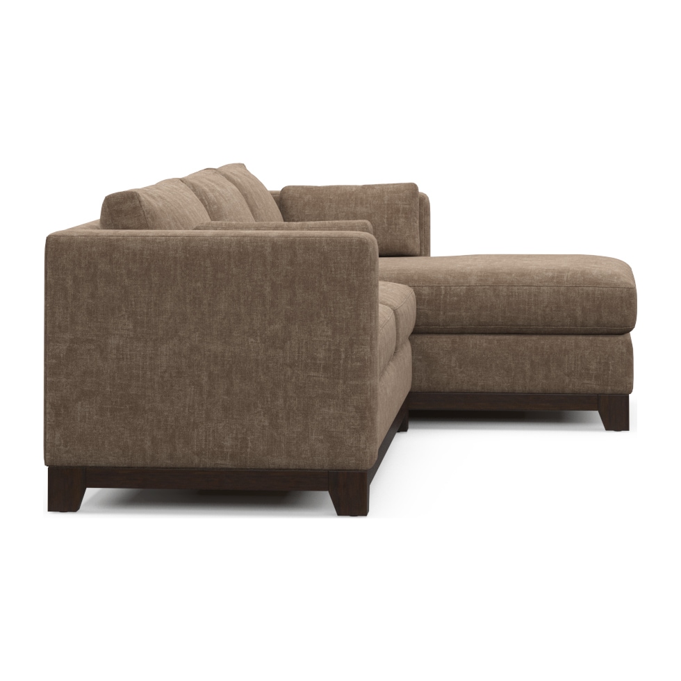 brentwood dark brown sectional   