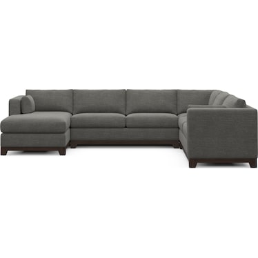 Brentwood Foam Comfort 4 Pc. Living Room - Curious Charcoal