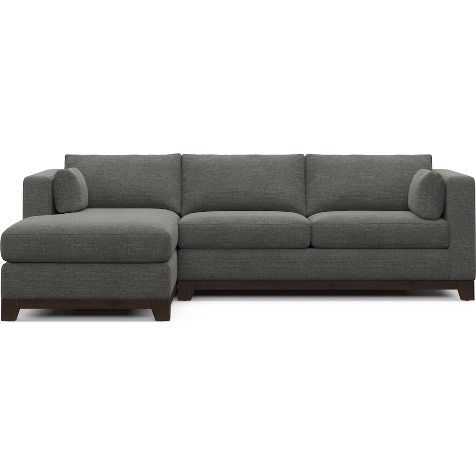 brentwood gray sectional   