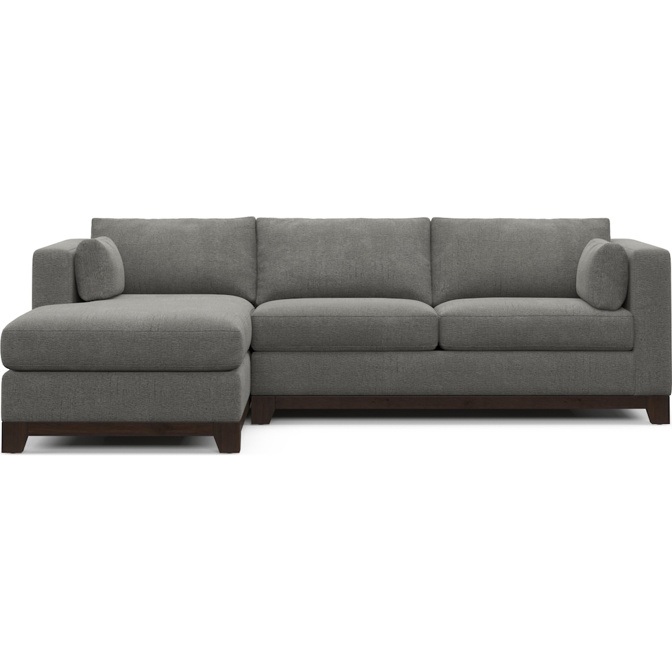 brentwood gray sectional   