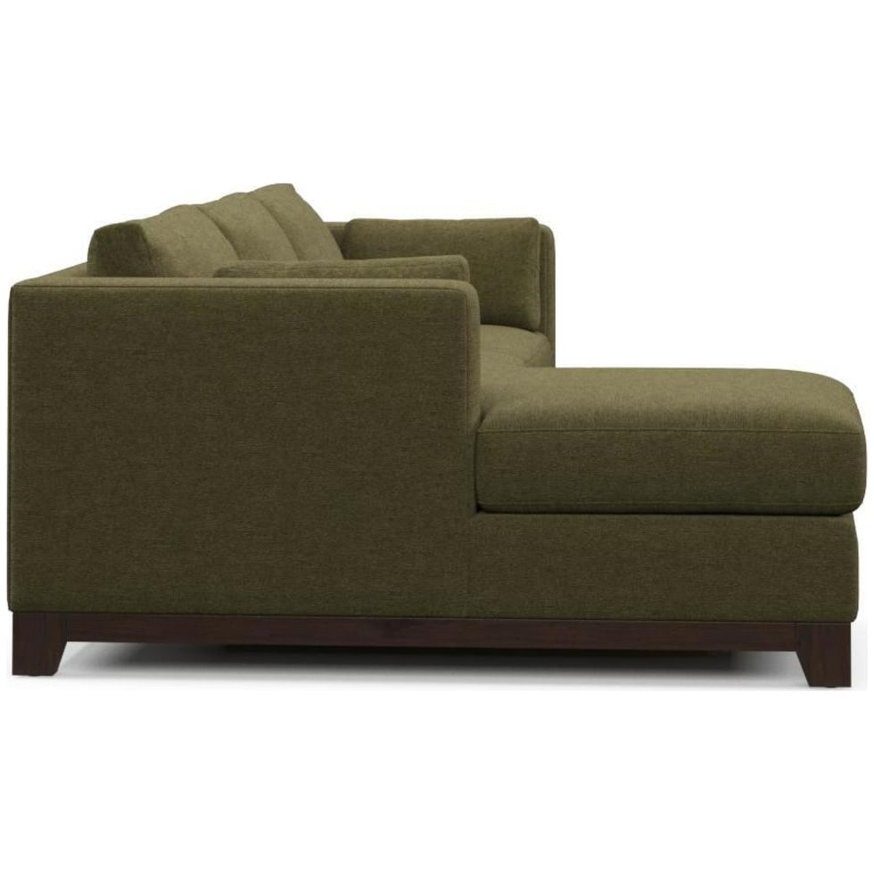 brentwood green sectional   