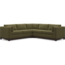 brentwood green sectional   