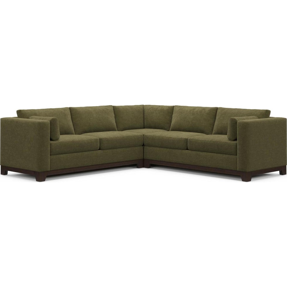 brentwood green sectional   