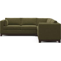 brentwood green sectional   