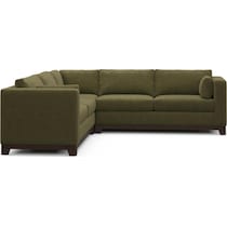 brentwood green sectional   