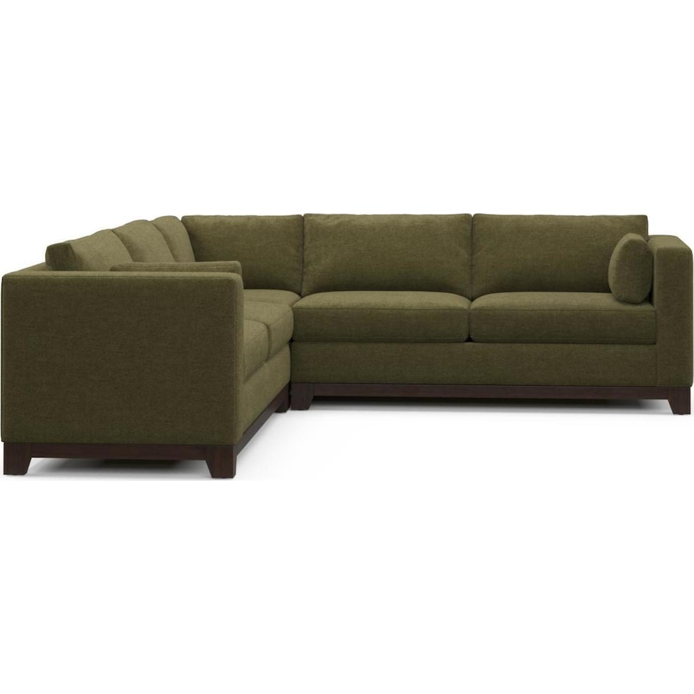 brentwood green sectional   