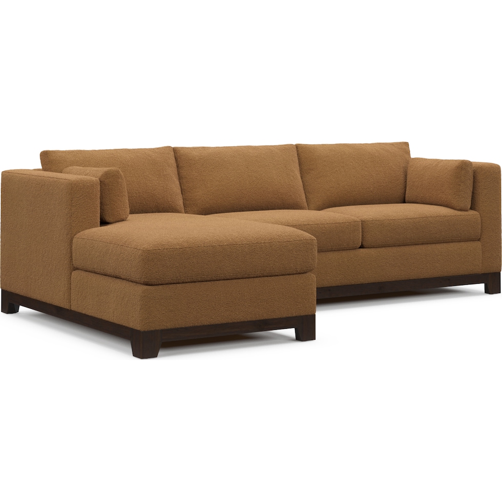 brentwood light brown sectional   