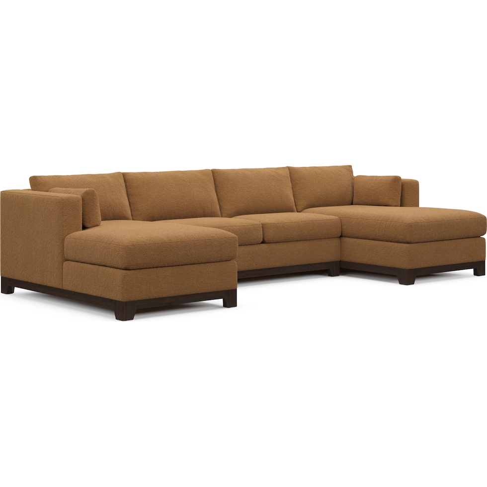 brentwood light brown sectional   