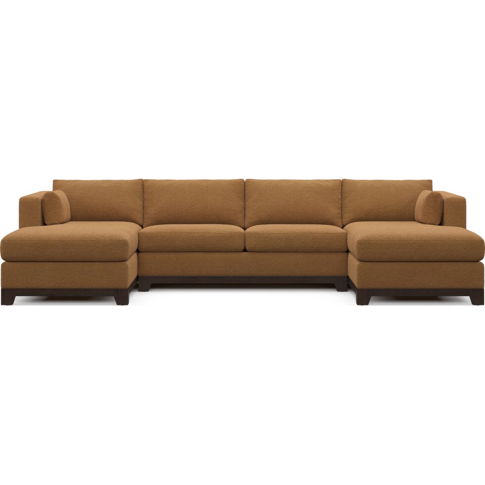 brentwood light brown sectional   