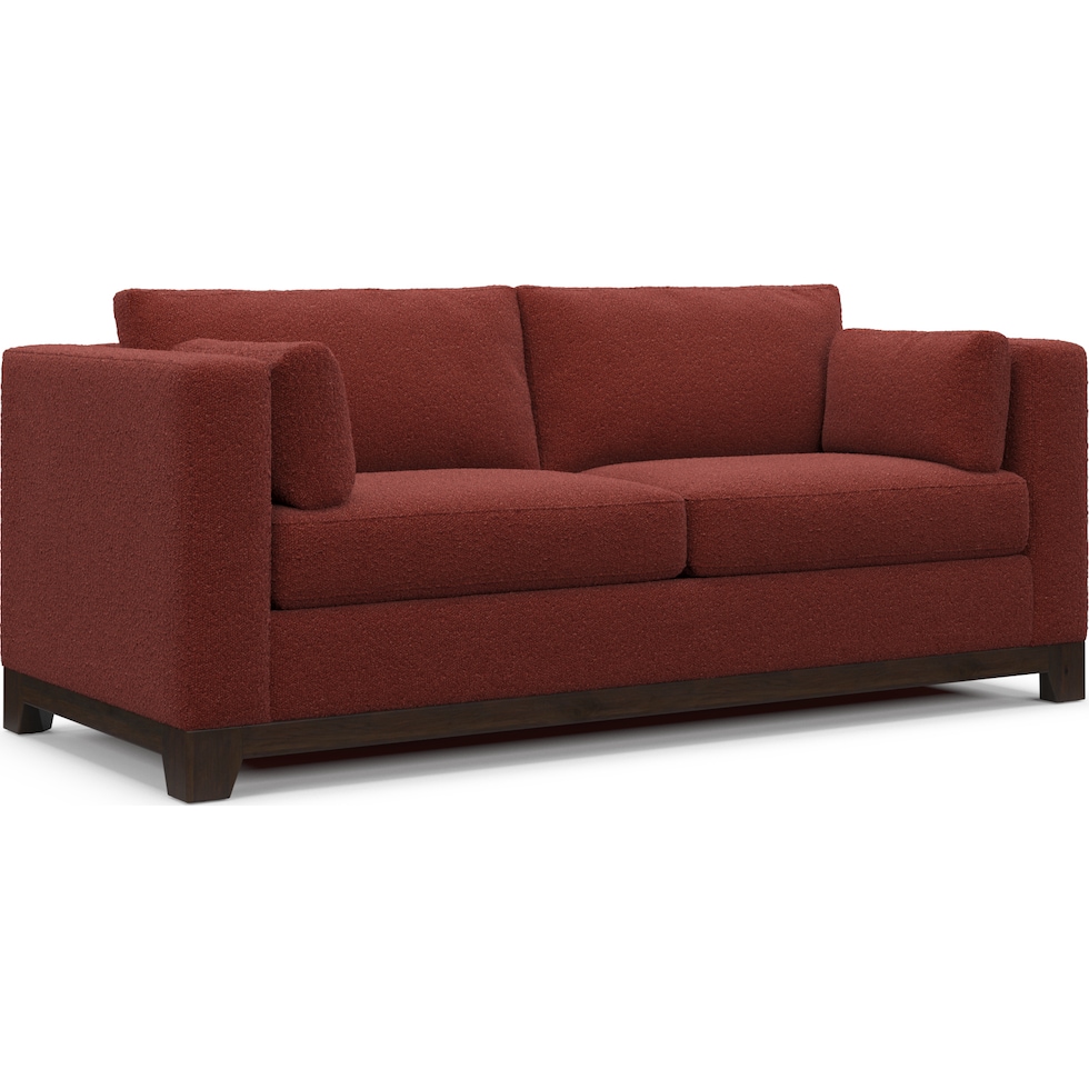 brentwood red sofa   