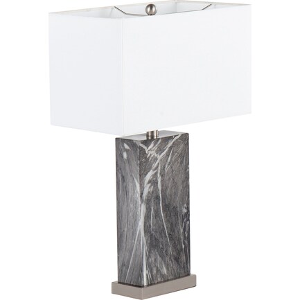 Breslin Table Lamp - Black/White