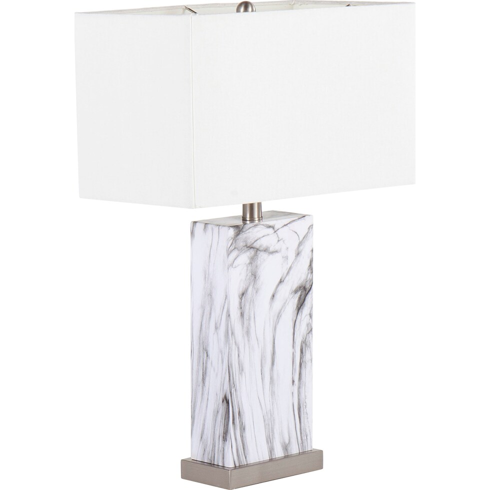 breslin white table lamp   