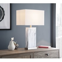 breslin white table lamp   
