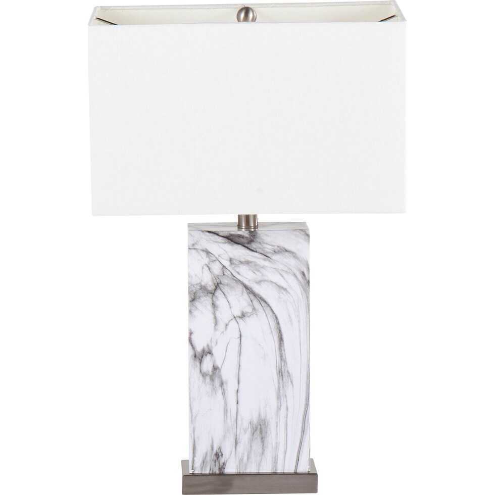 breslin white table lamp   