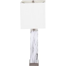 breslin white table lamp   