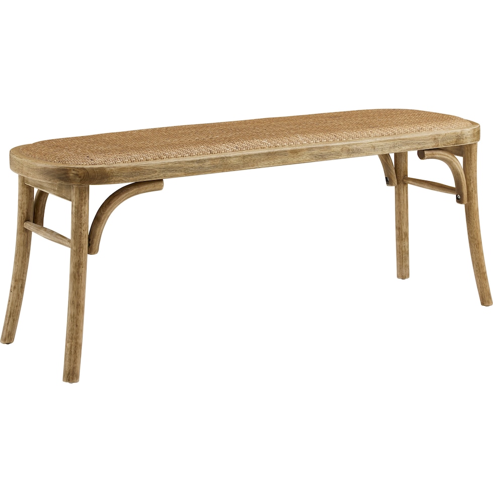 breton light brown bench   