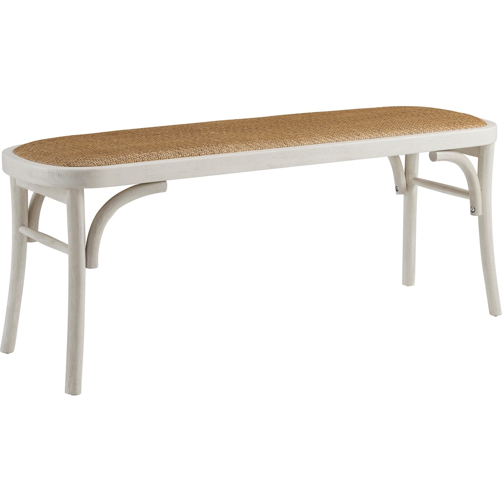 breton white bench   