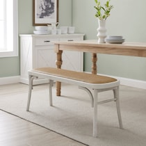 breton white bench   