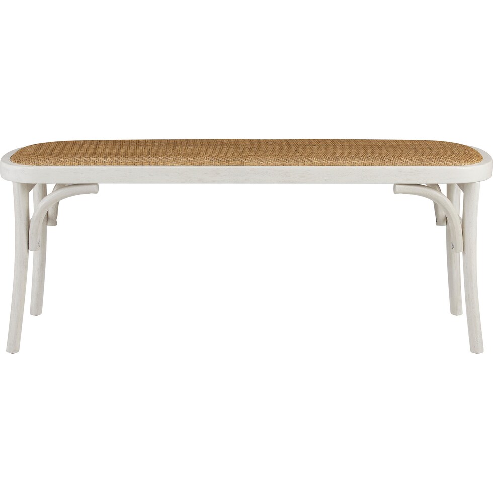breton white bench   