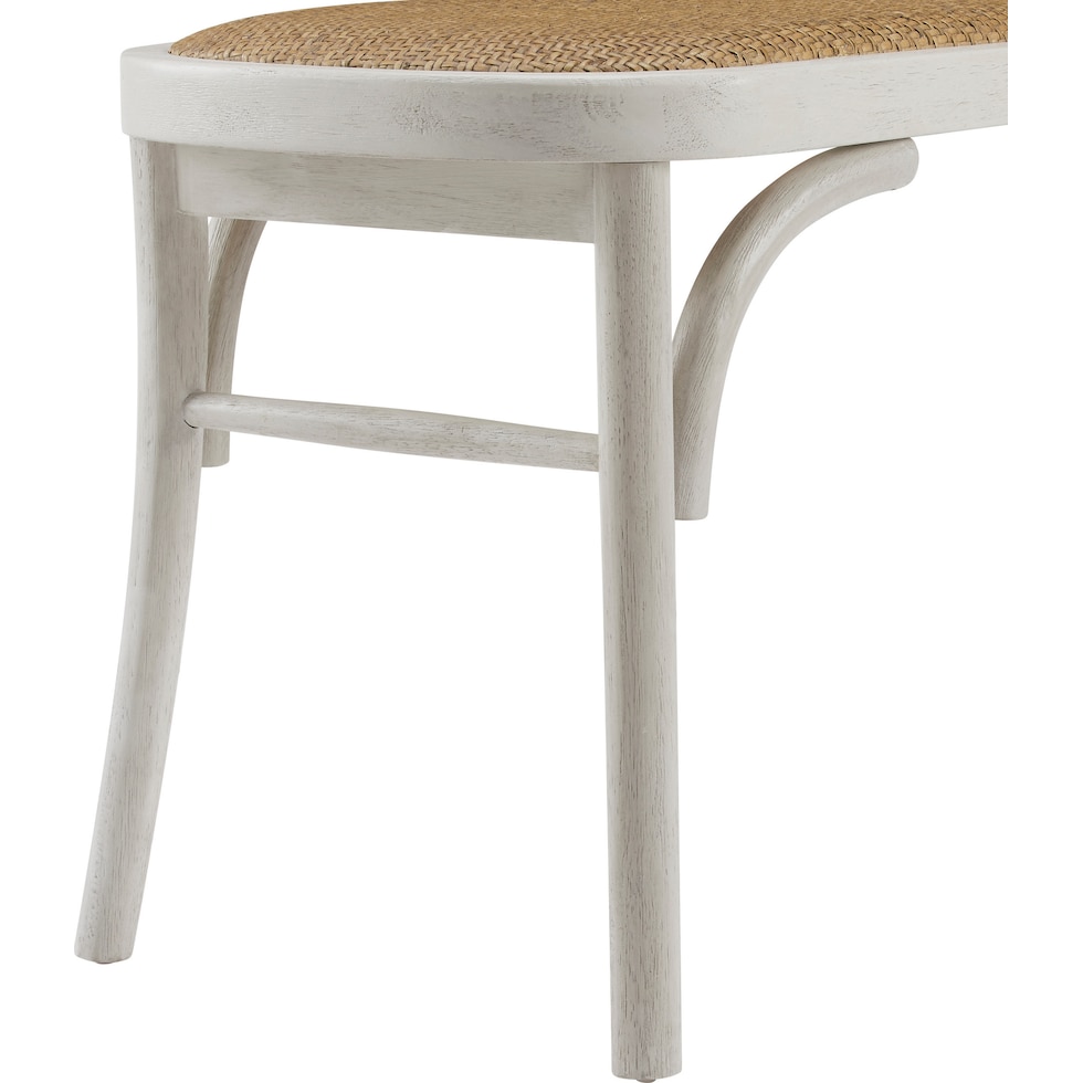 breton white bench   