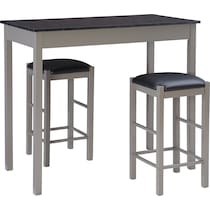 brewer gray  pc counter height dining room   