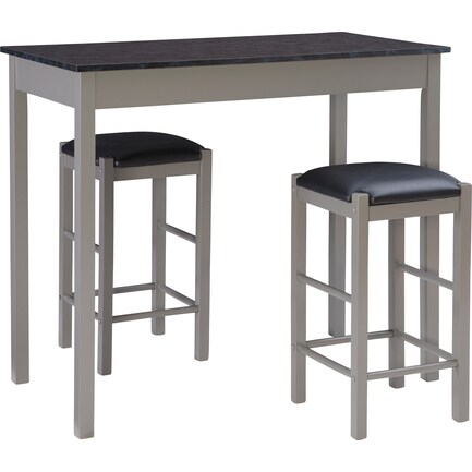 Brewer 3-Piece Counter-Height Dining Set