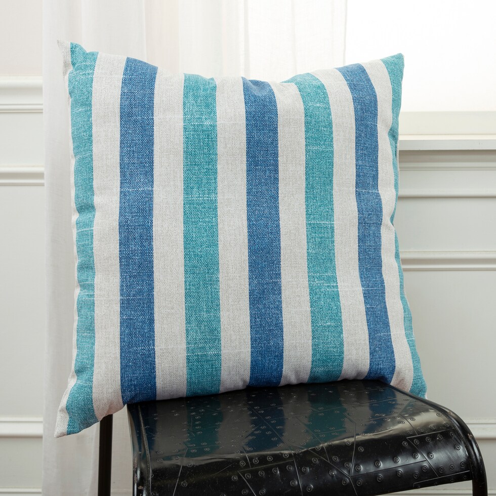 bria blue outdoor accent pillow   
