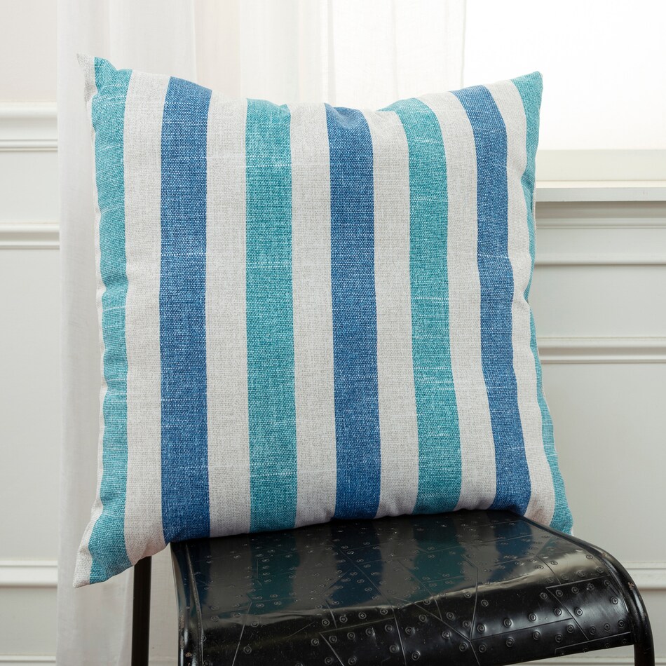 bria blue outdoor pillow   