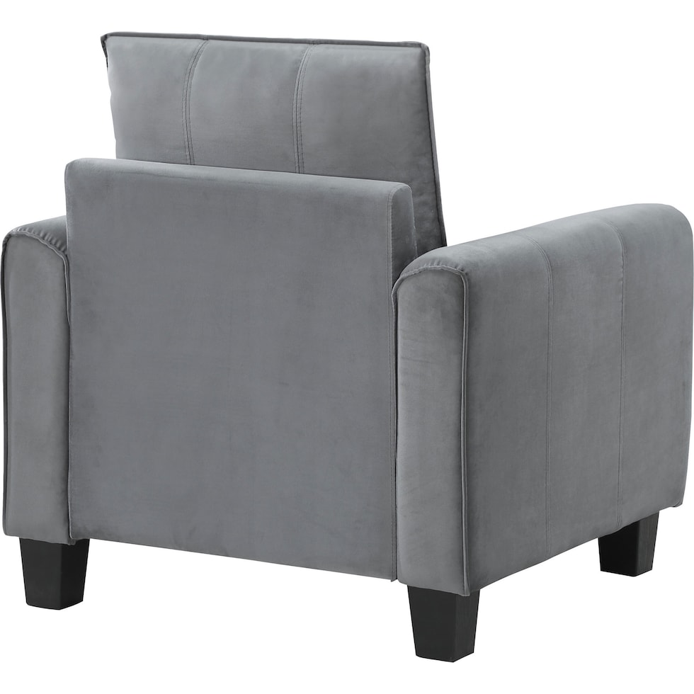 brian gray accent chair   