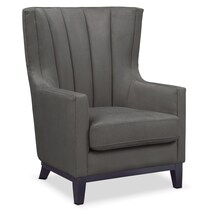 brianna gray accent chair   