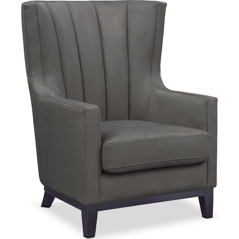 brianna gray accent chair   