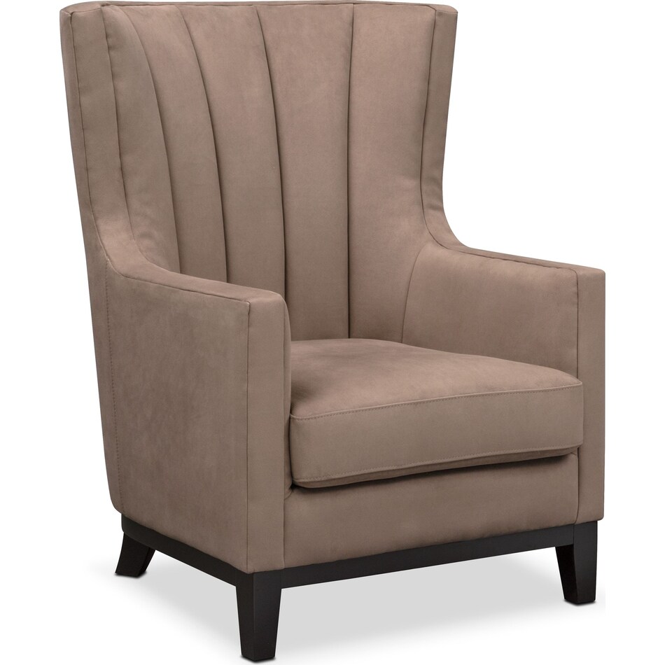 brianna light brown accent chair   