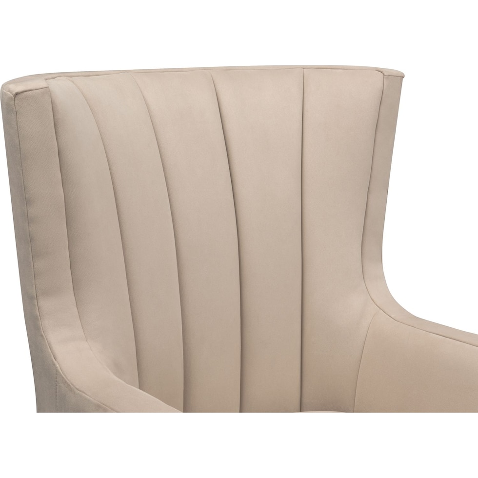 brianna white accent chair   