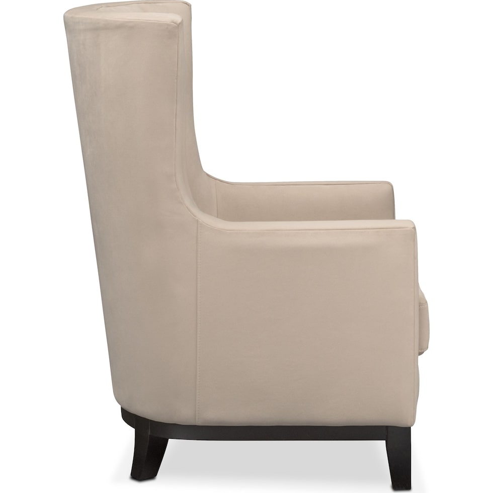 brianna white accent chair   