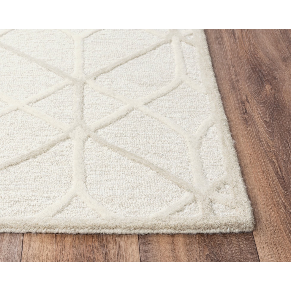 briar white area rug  x    