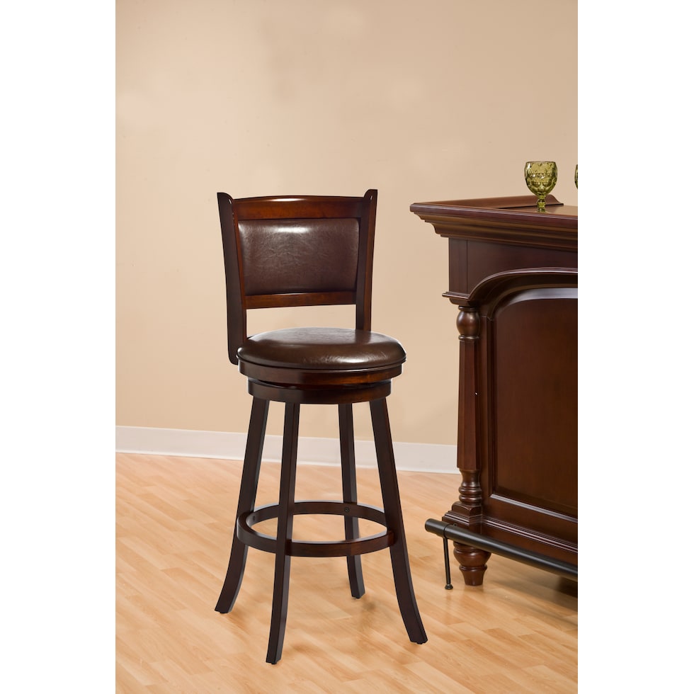 brickelle dark brown bar stool   