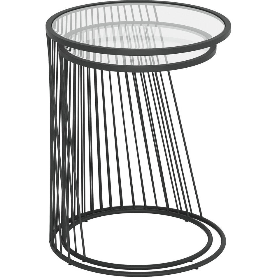 bridge black nesting tables   