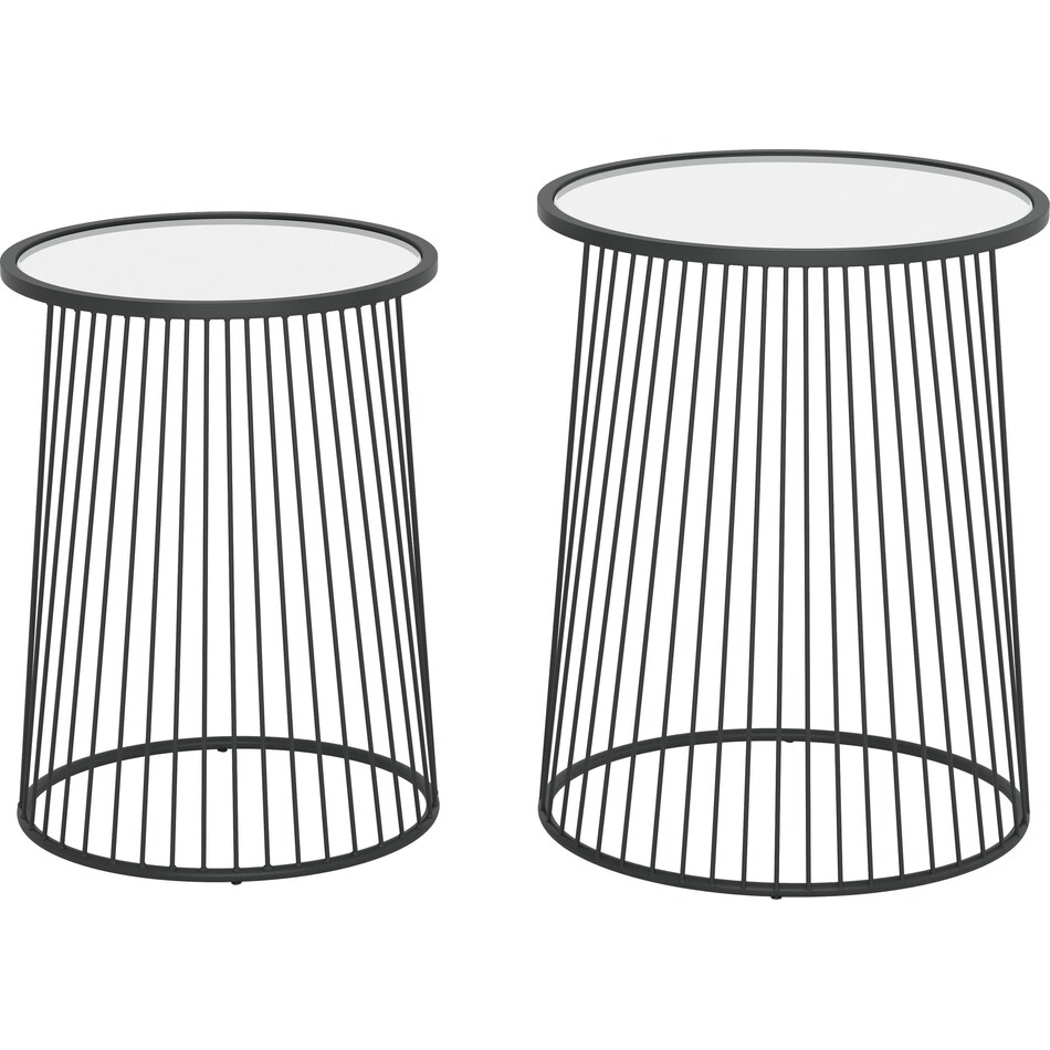 bridge black nesting tables   