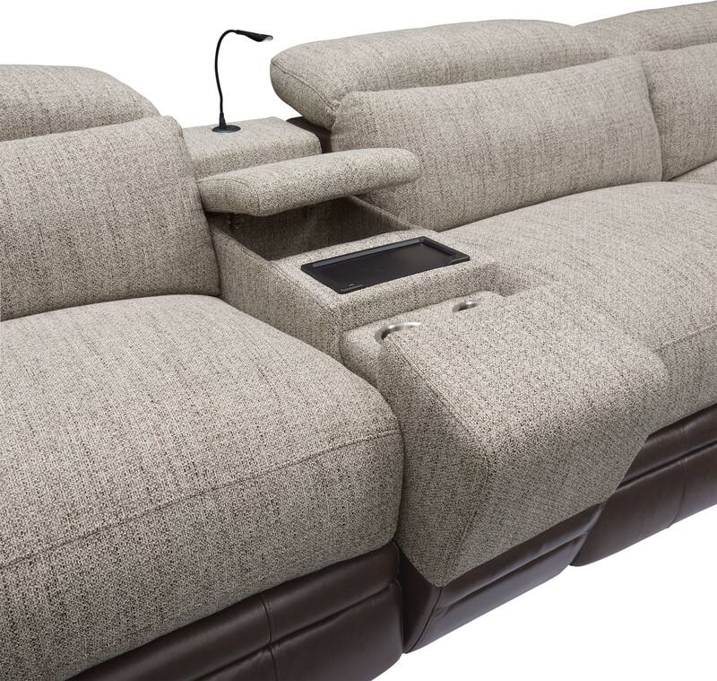 Bridgeport Dual Power Reclining Sectional American Signature Furniture