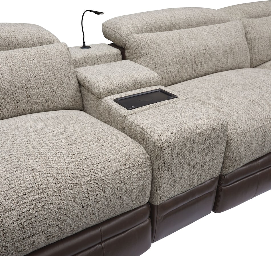 Bridgeport Dual Power Reclining Sectional American Signature Furniture